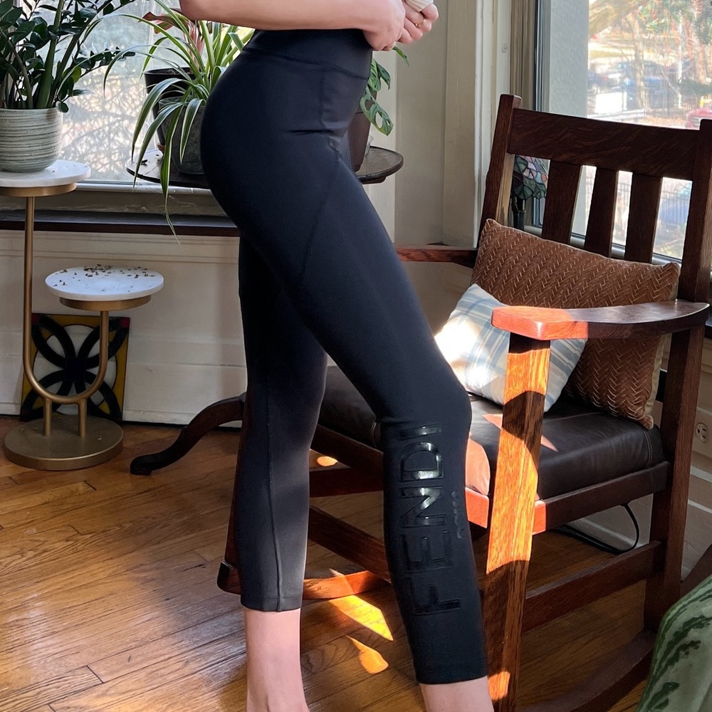 Fendi Roma Cropped Leggings